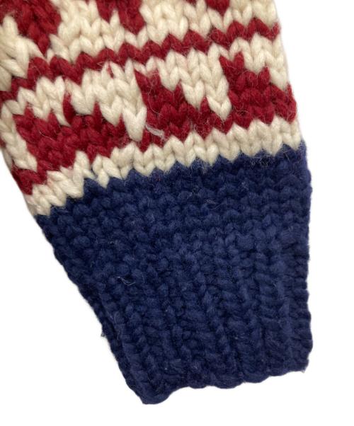 KANATA（カナタ）KANATA (カナタ) ノルディックカウチンニットカーディガン ネイビー サイズ:Freeの古着・服飾アイテム