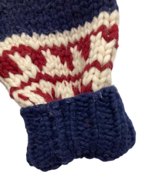 KANATA（カナタ）KANATA (カナタ) ノルディックカウチンニットカーディガン ネイビー サイズ:Freeの古着・服飾アイテム