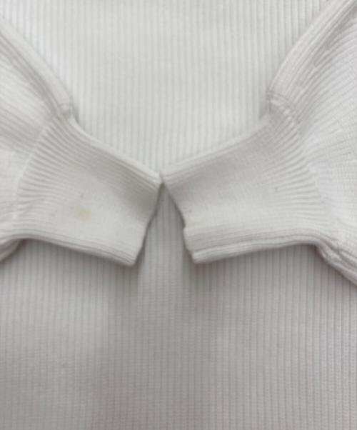 LE PHIL（ル フィル）LE PHIL (ル フィル) スポンディッシュパフスリーブニット ホワイト サイズ:Freeの古着・服飾アイテム