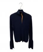 Mame Kurogouchiマメクロゴウチ）の古着「Kintsugi High Neck Knitted Top」｜ブラック