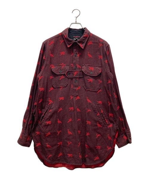 Engineered Garments（エンジニアドガーメンツ）Engineered Garments (エンジニアドガーメンツ) Bird Shooter Shirt レッド サイズ:Mの古着・服飾アイテム