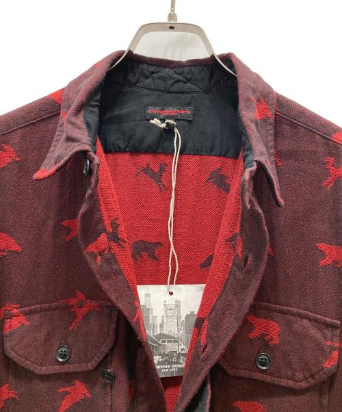 Engineered Garments（エンジニアドガーメンツ）Engineered Garments (エンジニアドガーメンツ) Bird Shooter Shirt レッド サイズ:Mの古着・服飾アイテム