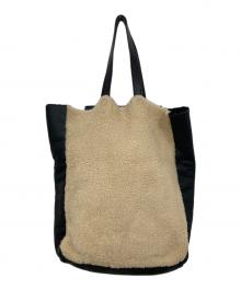 FURLING（ファーリング）の古着「LAMBSKINトートバッグ/ボア」｜ブラック