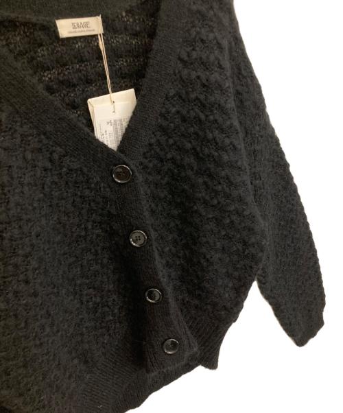 journal standard L'essage（ジャーナルスタンダード レサージュ）journal standard L'essage (ジャーナルスタンダード レサージュ) タックアミカーディガン ブラック サイズ:F 未使用品の古着・服飾アイテム