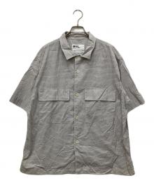 MHL（エムエイチエル）の古着「COTTON PLAID CHECK SHIRT SS」｜グレー