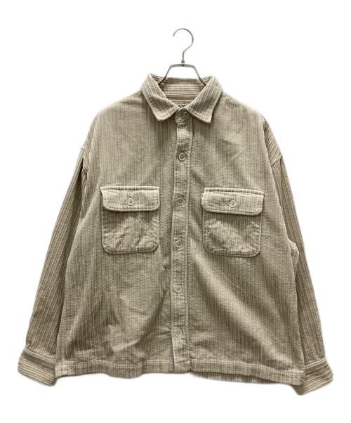 COOTIE PRODUCTIONS（クーティープロダクツ）COOTIE PRODUCTIONS (クーティープロダクツ) コーデュロイシャツ/Random Corduroy CPO Shirt ベージュ サイズ:Lの古着・服飾アイテム