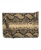 ARGUEアーギュ）の古着「パイソンショルダーバッグ」｜ベージュ