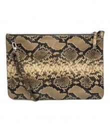 ARGUE（アーギュ）の古着「パイソンショルダーバッグ」｜ベージュ