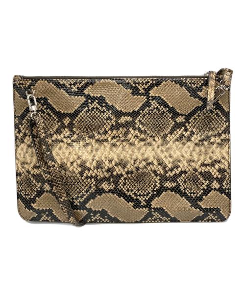 ARGUE（アーギュ）ARGUE (アーギュ) パイソンショルダーバッグ ベージュの古着・服飾アイテム