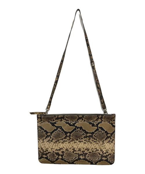 ARGUE（アーギュ）ARGUE (アーギュ) パイソンショルダーバッグ ベージュの古着・服飾アイテム