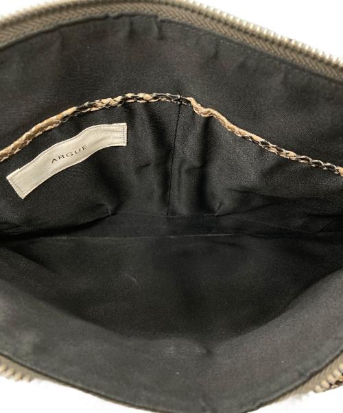 ARGUE（アーギュ）ARGUE (アーギュ) パイソンショルダーバッグ ベージュの古着・服飾アイテム