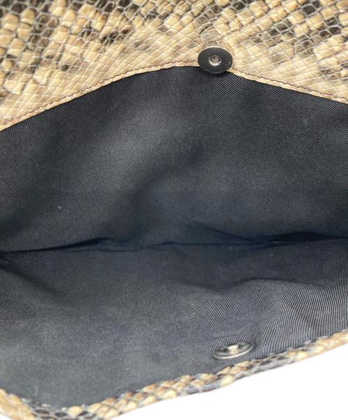 ARGUE（アーギュ）ARGUE (アーギュ) パイソンショルダーバッグ ベージュの古着・服飾アイテム