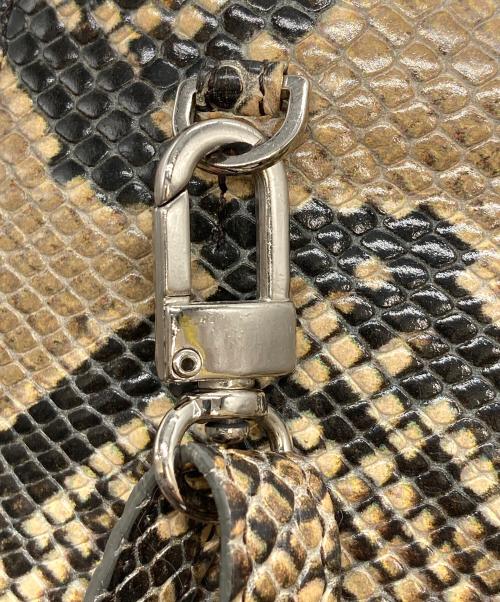 ARGUE（アーギュ）ARGUE (アーギュ) パイソンショルダーバッグ ベージュの古着・服飾アイテム