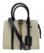 CHARLES & KEITHチャールズアンドキース）の古着「セシア キャンバスメタリックアクセントトートバッグ」｜ブラック