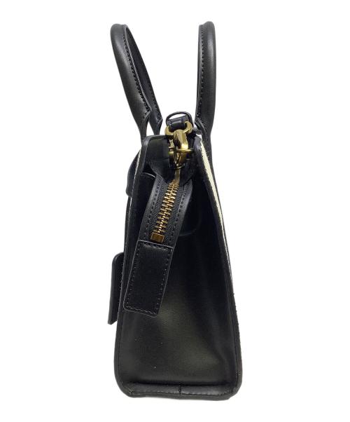 CHARLES & KEITH（チャールズアンドキース）CHARLES & KEITH (チャールズアンドキース) セシア キャンバスメタリックアクセントトートバッグ ブラックの古着・服飾アイテム