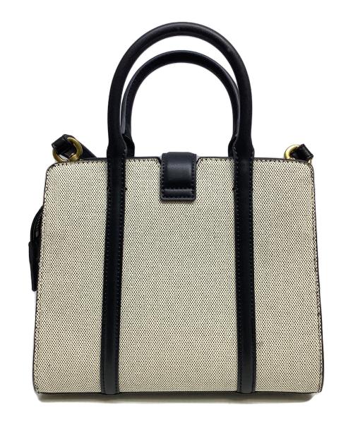 CHARLES & KEITH（チャールズアンドキース）CHARLES & KEITH (チャールズアンドキース) セシア キャンバスメタリックアクセントトートバッグ ブラックの古着・服飾アイテム