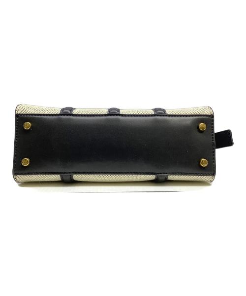 CHARLES & KEITH（チャールズアンドキース）CHARLES & KEITH (チャールズアンドキース) セシア キャンバスメタリックアクセントトートバッグ ブラックの古着・服飾アイテム