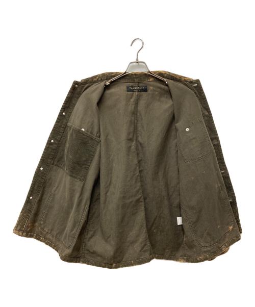 flagstuff（フラグスタフ）flagstuff (フラグスタフ) BLEACH CORDS カバーオール ブラウン サイズ:Lの古着・服飾アイテム