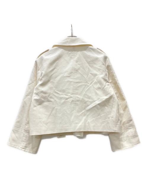 DES PRES（デ プレ）DES PRES (デ プレ) コットンモールスキン クロップドPコート ホワイト サイズ:FREEの古着・服飾アイテム