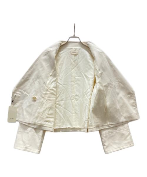 DES PRES（デ プレ）DES PRES (デ プレ) コットンモールスキン クロップドPコート ホワイト サイズ:FREEの古着・服飾アイテム