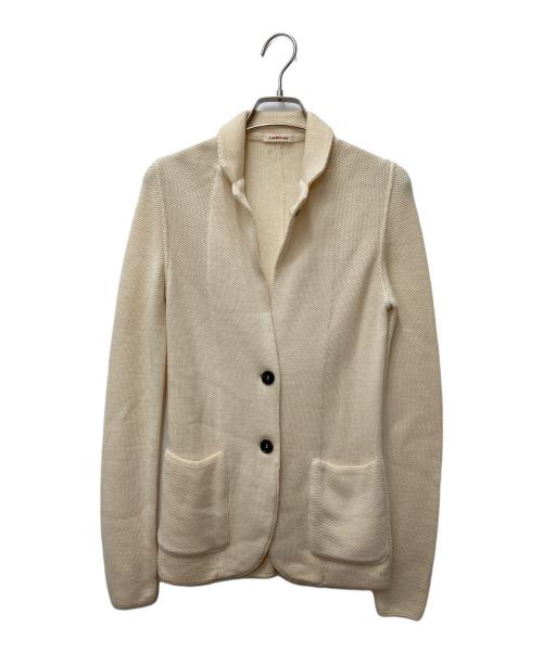 LARDINI（ラルディーニ）LARDINI (ラルディーニ) ウールニットジャケット ベージュ サイズ:38の古着・服飾アイテム