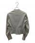 Maison Martin Margiela (メゾンマルタンマルジェラ) レザーライダースジャケット ライトグレー サイズ:SIZE 36：35000円
