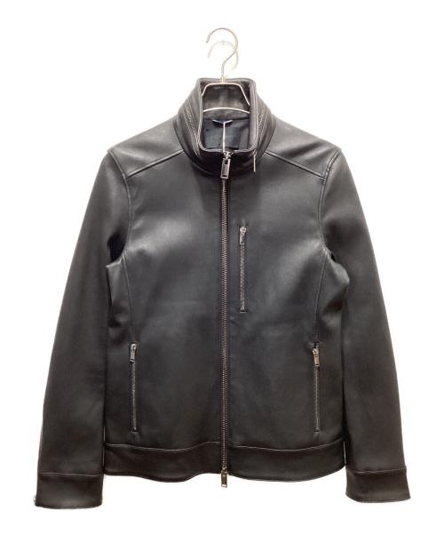 Junhashimoto（ジュンハシモト）Junhashimoto (ジュンハシモト) レザージャケット ブラック サイズ:4 未使用品の古着・服飾アイテム