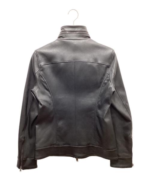 Junhashimoto（ジュンハシモト）Junhashimoto (ジュンハシモト) レザージャケット ブラック サイズ:4 未使用品の古着・服飾アイテム