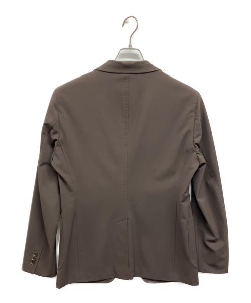 ESTNATION（エストネーション）ESTNATION (エストネーション) ストレッチ2Bテーラードジャケット ブラウン サイズ:XLの古着・服飾アイテム