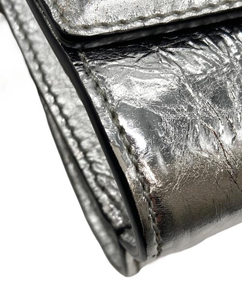 sergio rossi（セルジオロッシ）sergio rossi (セルジオロッシ) チェーンショルダーバッグ シルバーの古着・服飾アイテム