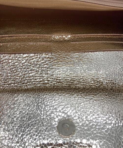 JIMMY CHOO（ジミーチュウ）JIMMY CHOO (ジミーチュウ) チェーンウォレットバッグ シルバー×ゴールドの古着・服飾アイテム