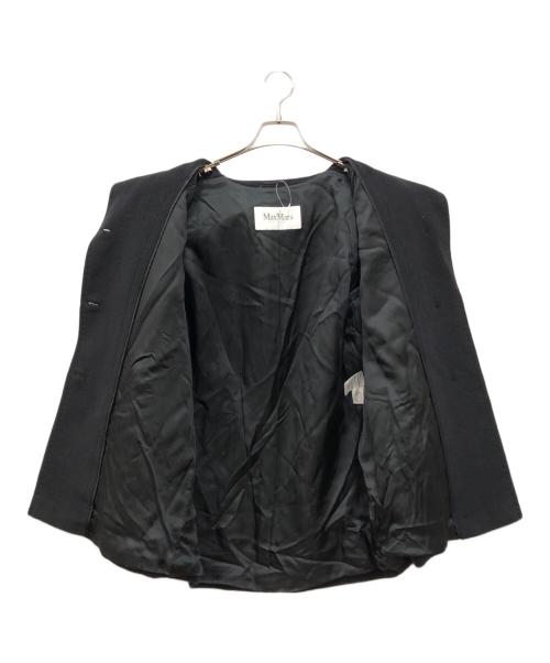 MaxMara（マックスマーラ）MaxMara (マックスマーラ) カシミヤ混ショートコート ブラック サイズ:38の古着・服飾アイテム