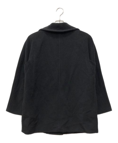 MaxMara（マックスマーラ）MaxMara (マックスマーラ) カシミヤ混ショートコート ブラック サイズ:38の古着・服飾アイテム