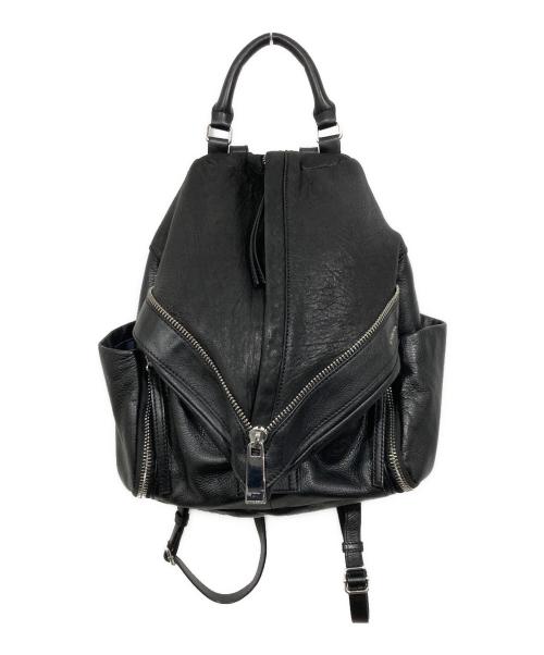 DIESEL（ディーゼル）DIESEL (ディーゼル) レザーリュック ブラックの古着・服飾アイテム