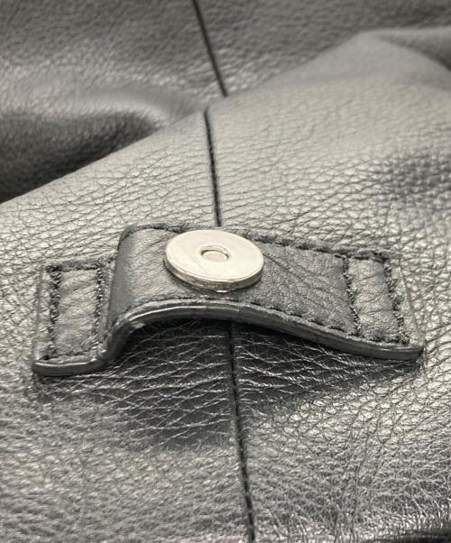 DIESEL（ディーゼル）DIESEL (ディーゼル) レザーリュック ブラックの古着・服飾アイテム