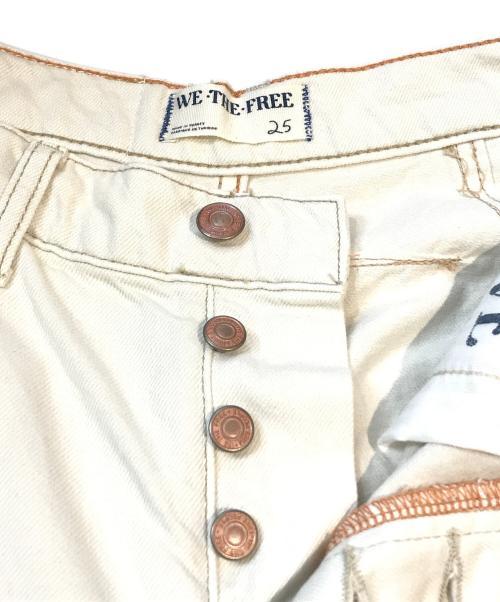 WE THE FREE（ウィーザフリー）WE THE FREE (ウィーザフリー) GOOD LUCK ミッドライズバレル ミルク サイズ:25の古着・服飾アイテム