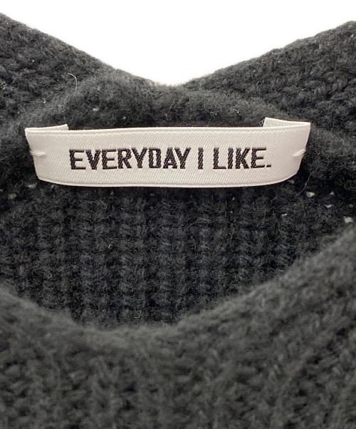 EVERYDAY I LIKE.（エヴリデイ アイ ライク）EVERYDAY I LIKE. (エヴリデイ アイ ライク) Lia Vネック Sweater ブラック サイズ:-の古着・服飾アイテム