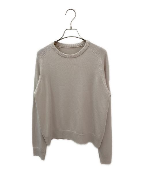 MUSE de Deuxieme Classe（ミューズ ドゥーズィエム クラス）MUSE de Deuxieme Classe (ミューズ ドゥーズィエム クラス) WISH クルーネックプルオーバー ベージュ サイズ:Freeの古着・服飾アイテム