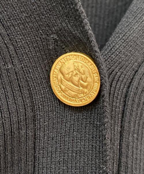 MUSE de Deuxieme Classe（ミューズ ドゥーズィエム クラス）MUSE de Deuxieme Classe (ミューズ ドゥーズィエム クラス) DINER RIB Vネックカーディガン ブラック サイズ:-の古着・服飾アイテム