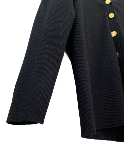 MUSE de Deuxieme Classe（ミューズ ドゥーズィエム クラス）MUSE de Deuxieme Classe (ミューズ ドゥーズィエム クラス) DINER RIB Vネックカーディガン ブラック サイズ:-の古着・服飾アイテム