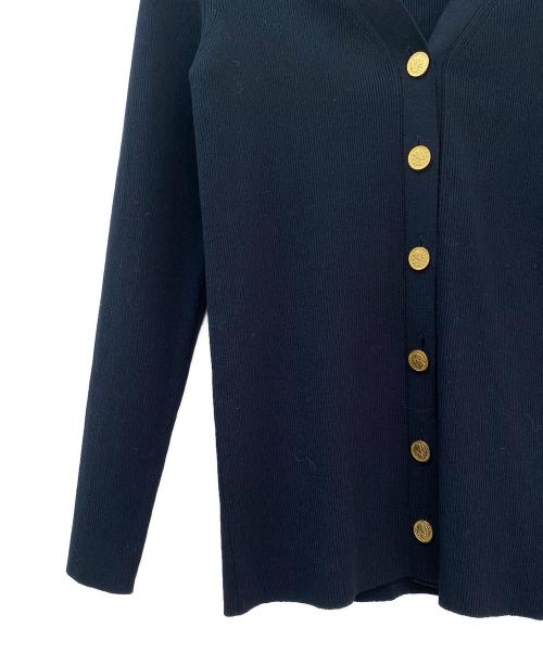 MUSE de Deuxieme Classe（ミューズ ドゥーズィエム クラス）MUSE de Deuxieme Classe (ミューズ ドゥーズィエム クラス) DINER RIB Vネックカーディガン ネイビー サイズ:Freeの古着・服飾アイテム