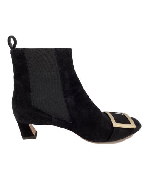 Roger Vivier（ロジェ ヴィヴィエ）Roger Vivier (ロジェ ヴィヴィエ) サイドゴアアンクルブーツ ブラック サイズ:36の古着・服飾アイテム