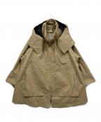 ROPE×MIZUNOロペ×ミズノ）の古着「WINDSTOPPER ギャザーハーフコート」｜ベージュ
