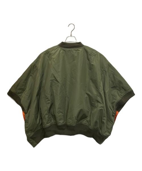 etsinta（エシンタ）etsinta (エシンタ) TYZ1022308A0001　リバーシブルMA-1ポンチョ オリーブ サイズ:ONEの古着・服飾アイテム