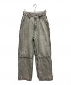 YENNイエン）の古着「HIGH RISE TUCK WIDE PT」｜グレー