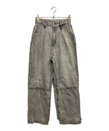 YENN（イエン）の古着「HIGH RISE TUCK WIDE PT」｜グレー