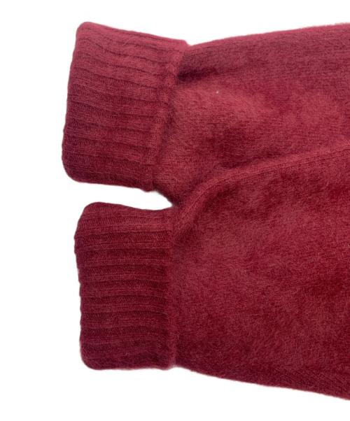 ELENDEEK（エレンディーク）ELENDEEK (エレンディーク) ELENDEEK　CN RACCOON MIX BZ　厚手カーディガン ボルドー サイズ:Fの古着・服飾アイテム