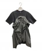 UN3D.アンスリード）の古着「ターンオーバードッキングTシャツ」｜ブラック