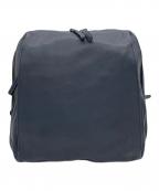 MOTHERHOUSEマザーハウス）の古着「スクエアレザーリュック」｜ネイビー