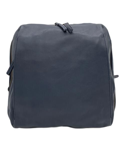 MOTHERHOUSE（マザーハウス）MOTHERHOUSE (マザーハウス) スクエアレザーリュック ネイビーの古着・服飾アイテム